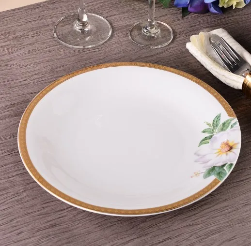 china custom printed ceramic plate wholesale dinner plate