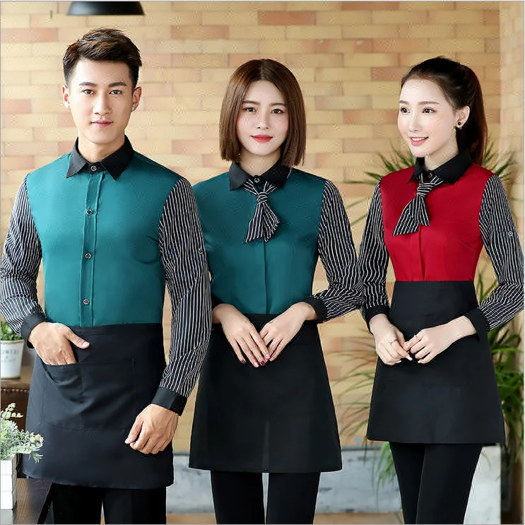 Custom High Quality Hotel Restaurant Waiter Waitress Uniform