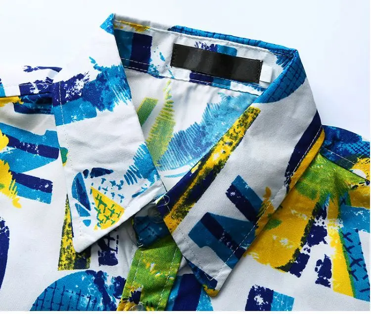  Китайский производитель Гавайские рубашки летние топы Новая блузка с коротким рукавом быстросохнущие мужские Гавайская пляжная одежда