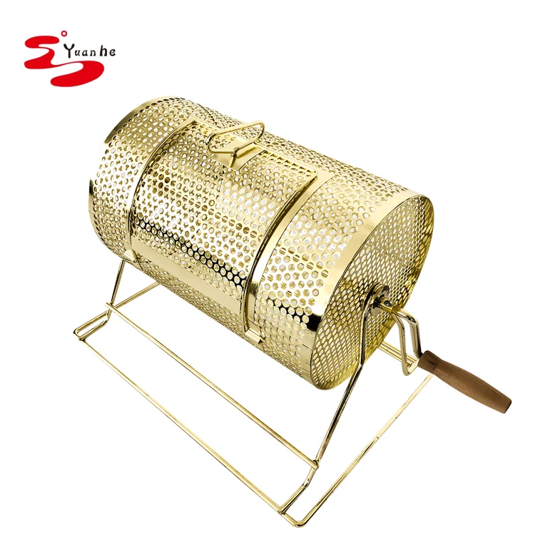 Small Professional Brass Plated Raffle Ticket Drum