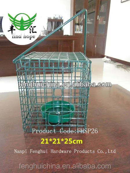 
plastic peanut / seed bird feeder 
