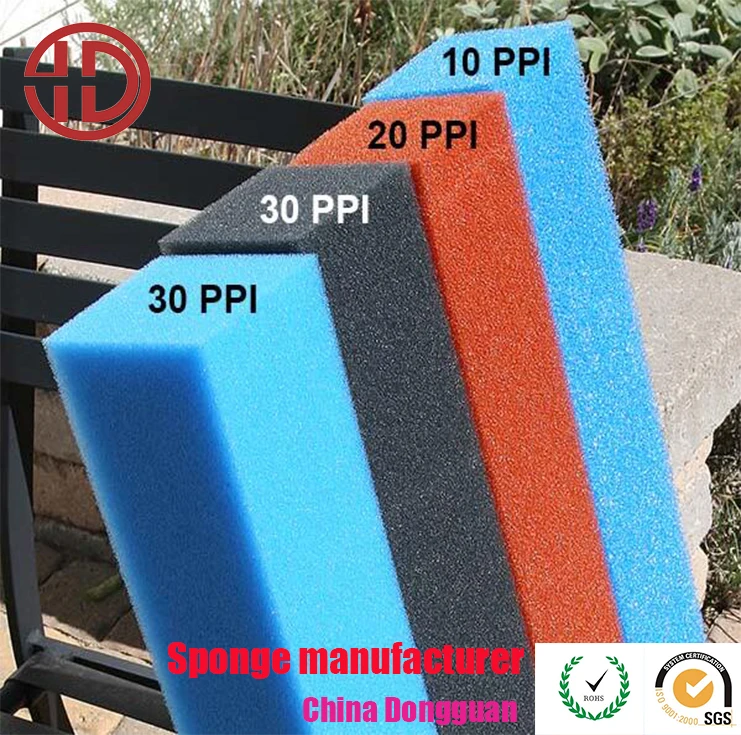 Black Custom Shape Filtration Foam Aquarium Fish Tank Filter Sponge