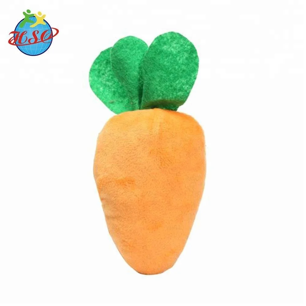Vegetable and fruit shape kids educational toys stuffed carrot plush toy