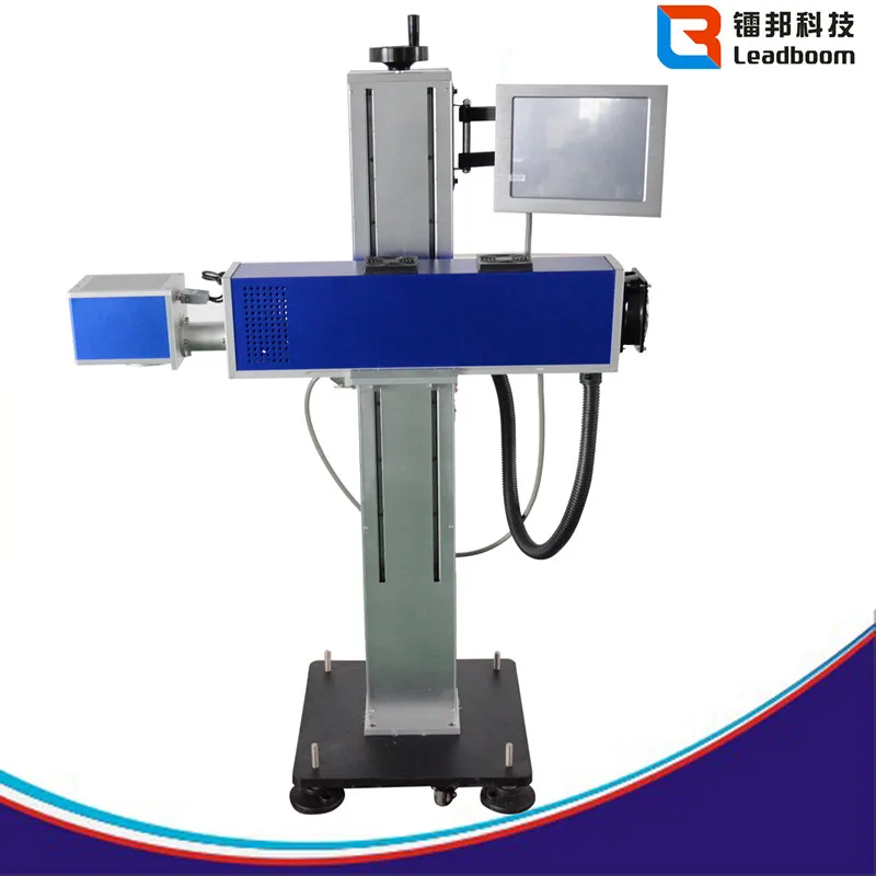 
High quality plastic pipe cable tube online flying laser marking machine,laser engraving machine 