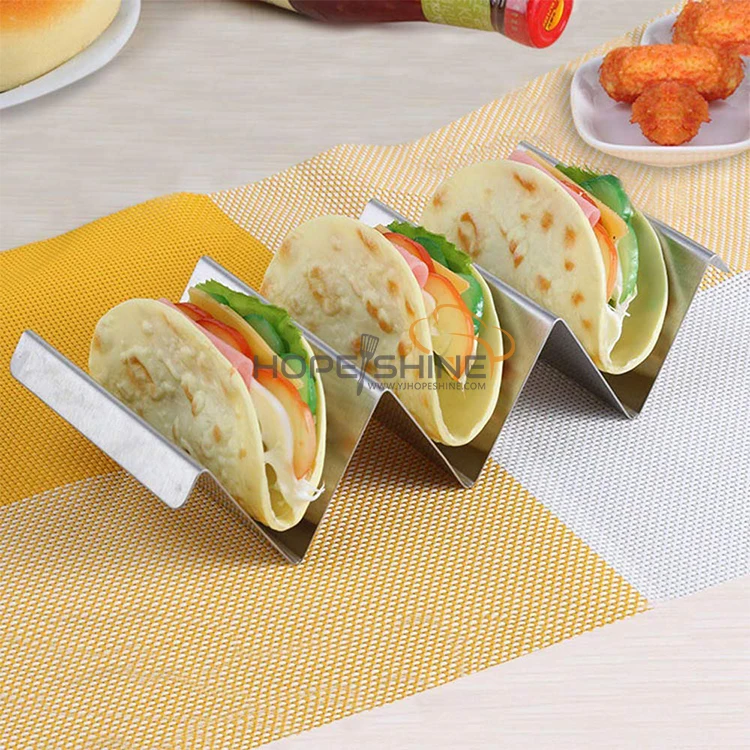 Stainless steel mexican food taco holder stainless steel taco stand holder