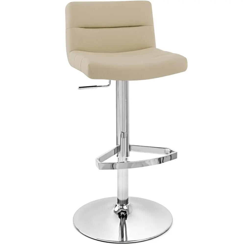 Кожаный поворотный барный стул, современный кухонный завтрак с задней стенкой