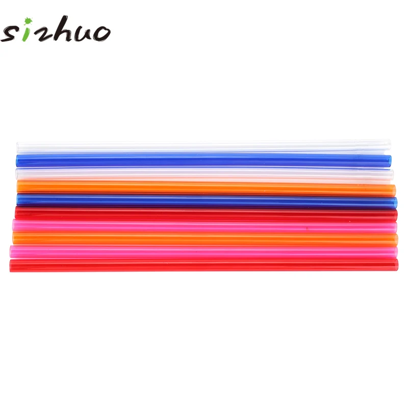 Китай, оптовая продажа, прозрачные цветные пластиковые многоразовые питьевые соломинки, пластиковая труба хорошего качества