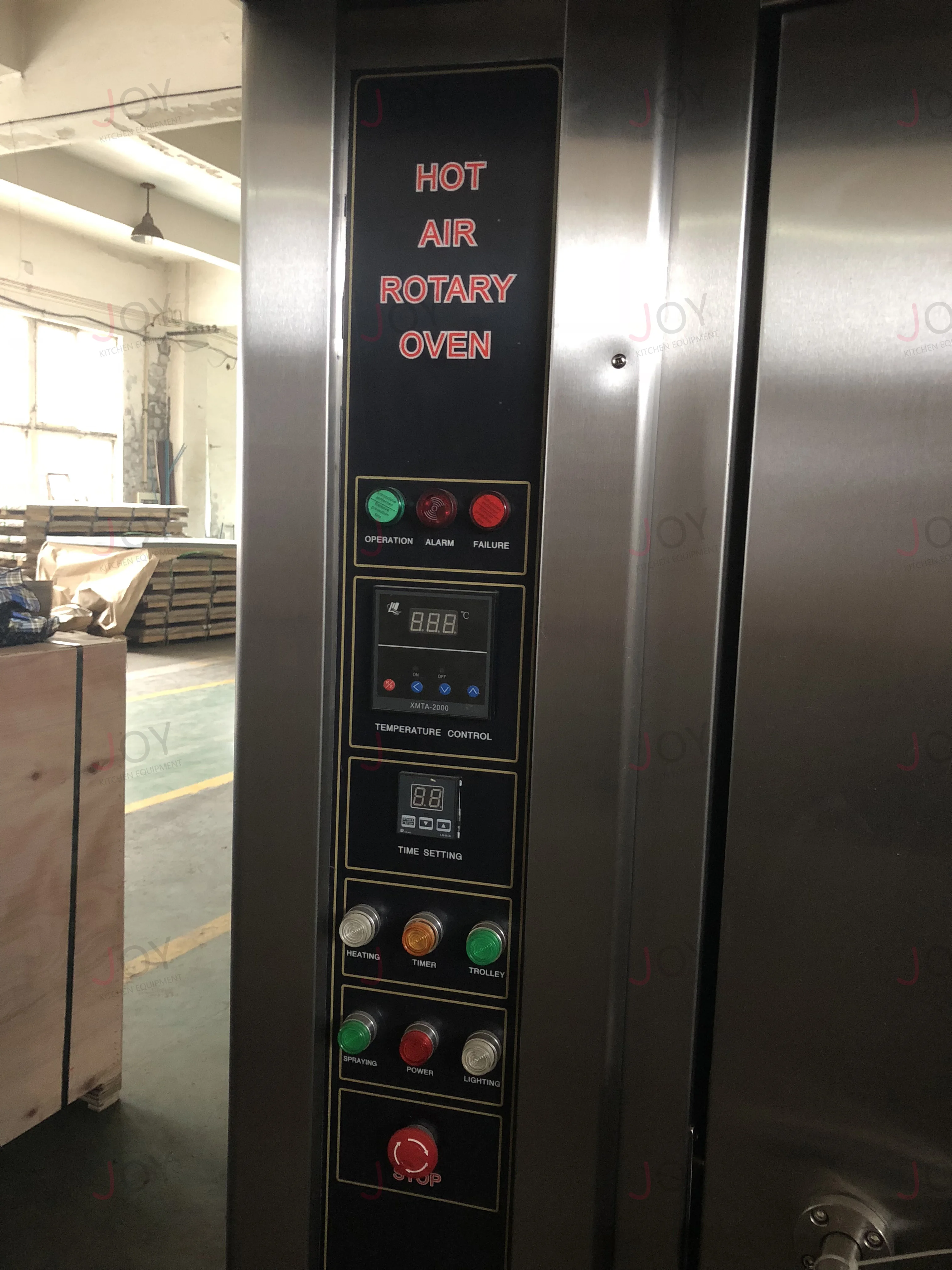 Commercial joy hot air 16 trays gas rotary oven bakery rotary gas oven for sales