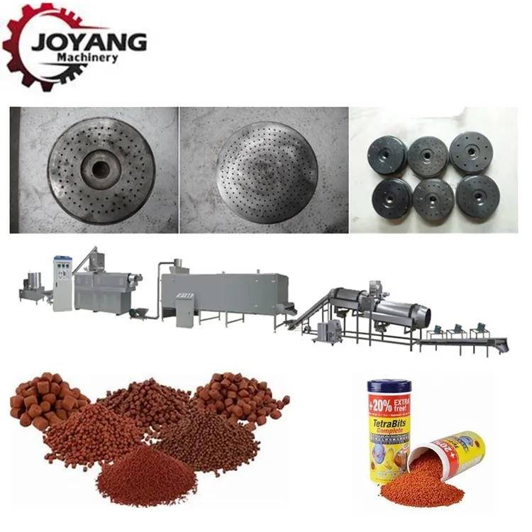 Tilapia Fish Feed Machine Twin-screw Extruder For Floating & Sinking Fish Feed Dry Pet Food Processing Machinery