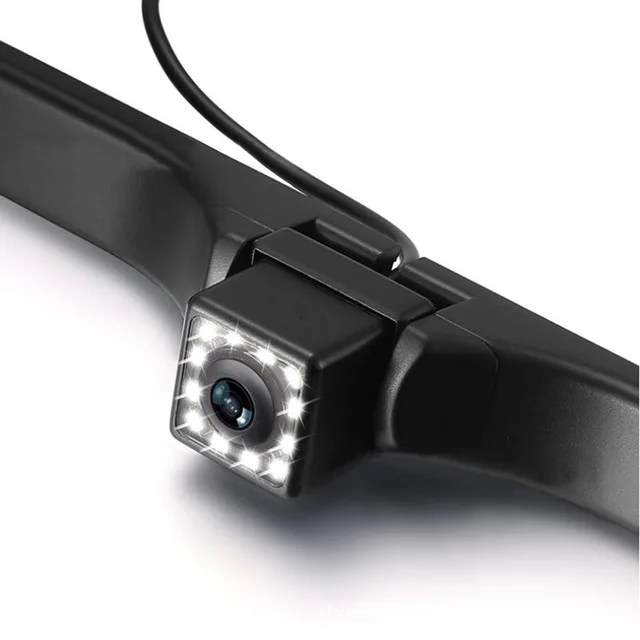 2021 New Waterproof IP68 Long License Plate Frame 12LED Car Rear View Camera Universal Car Reverse Parking Camera