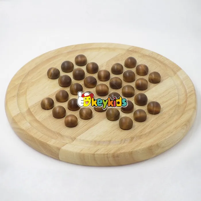 2023 Wholesale children wooden checkers chess new design funny kids wooden checkers chess W11A051-S