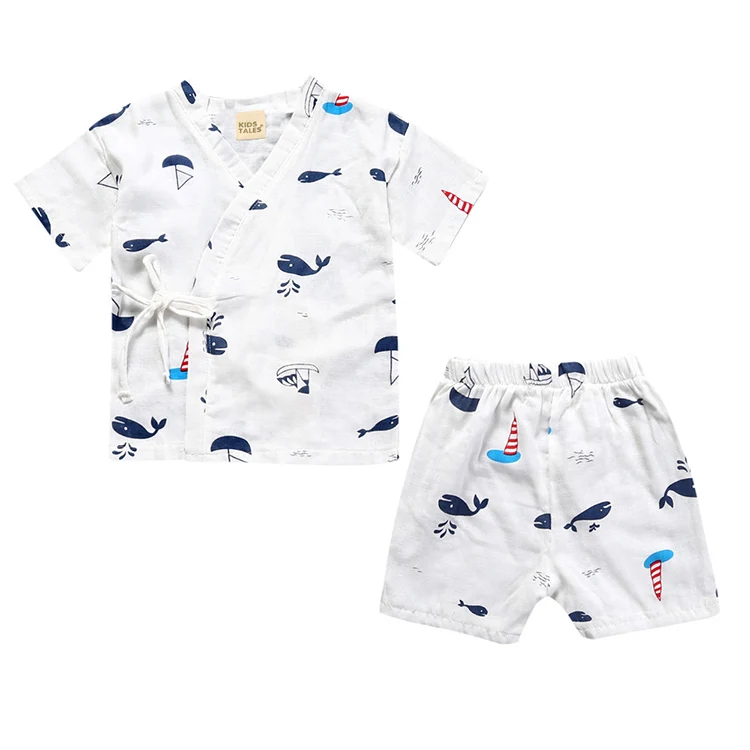 
Wholesale 100% Cotton Printing Baby Sleepwear Pajamas 