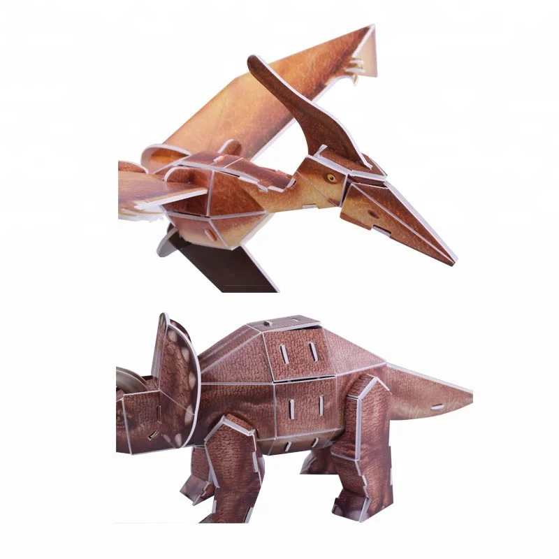 
94pcs fun dinosaur world handmade puzzle 3d diy cubic 