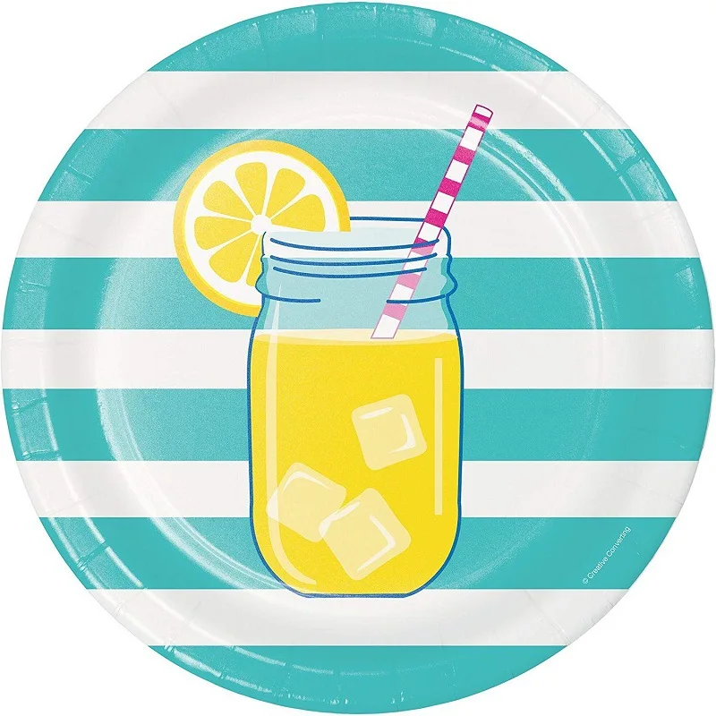 
Disposable 7-inch Diy Paper Dishes Carton Unicorn Round 9-inch Paper Plate for Baby Shower Birthday Party and Wedding 