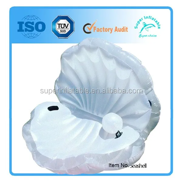 Custom Inflatable animal toy inflatable pool float seashell,seashell pool float manufacturer