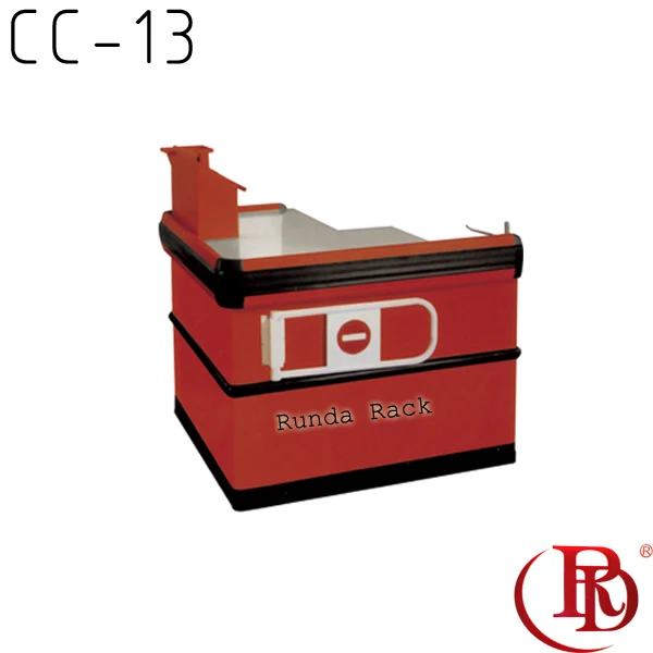 CC-13 Supermarket Checkout Counter Cashier Desk Checkout Counter Stainless Steel CN;GUA Orange 10 Working Days 1100*1100*850mm