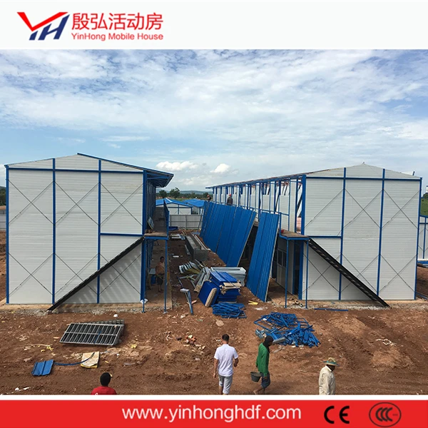Hot style economical price sandwich prefabricated houses