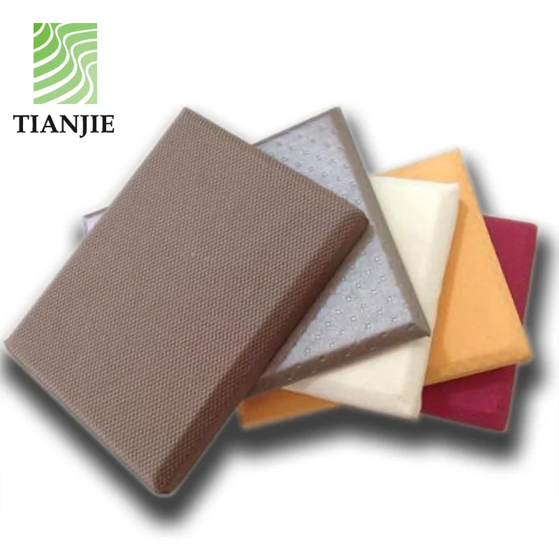 Tianjie Acoustic panels Factory Cinema movie theater soft sound fabric wrapped acoustic wall panel