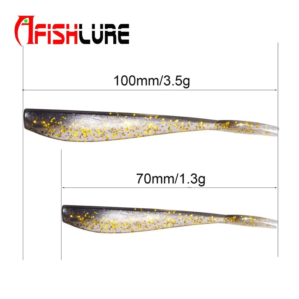Soft lure Worm 10cm 3.4g Fishing Lure artificial forked tail Bass Fishing Bait Carp Fishing bait