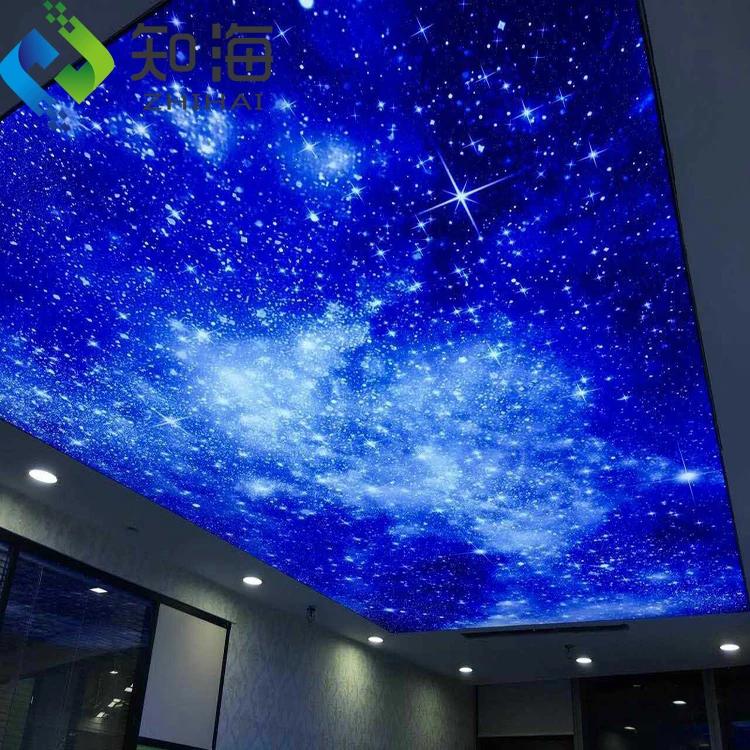 ZHIHAI hall ceiling decor decorative roll stretch ceiling