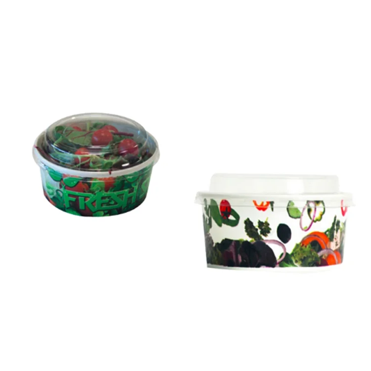 Fashionable take away new style salad paper bowl