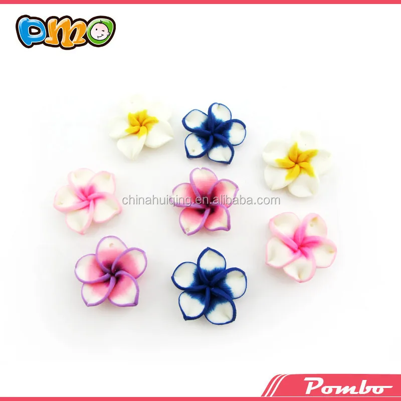 Hot sale thai style necklace material polymer clay flower
