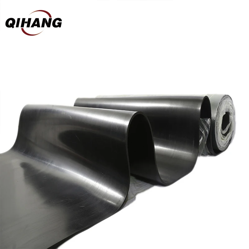 High Friction High Tension Water-proof Black  NBR/SBR Rubber Sheet Roll