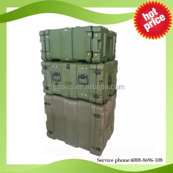 Tricases RU060 waterproof IP65 high impact 3U to 12U rack cases for computer server