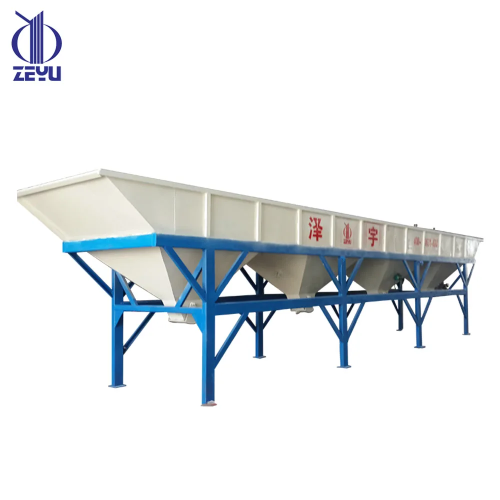 Concrete Batching Machine PLD1600 , Aggregate Bins , Aggregate Batching System