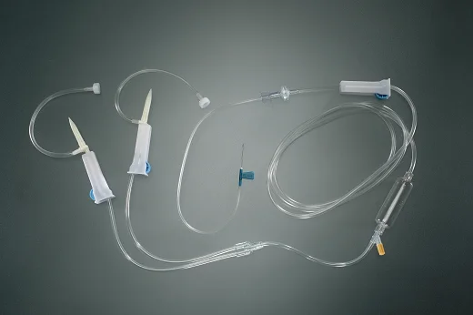 
Disposable IV Set Luer lock Type, With Needle 