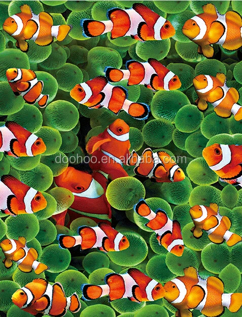 PET lenticular 100 lens flipping 3d effect postcard