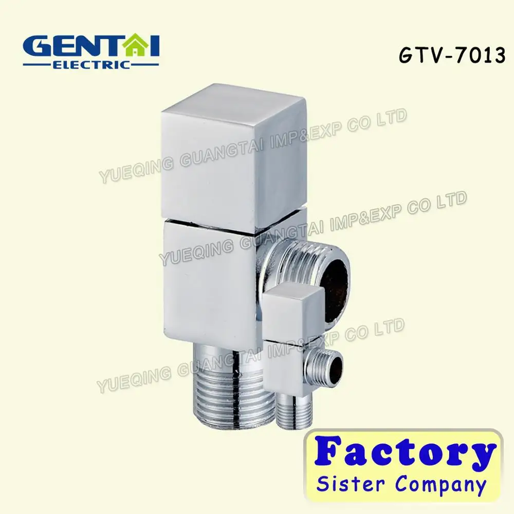 High Quality universal zinc handle Ceramic cartridge chrome plated brass angle valve