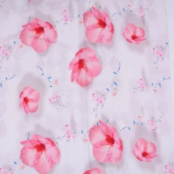Factory price custom design digital print floral plain satin 100% rayon woven fabric for clothing