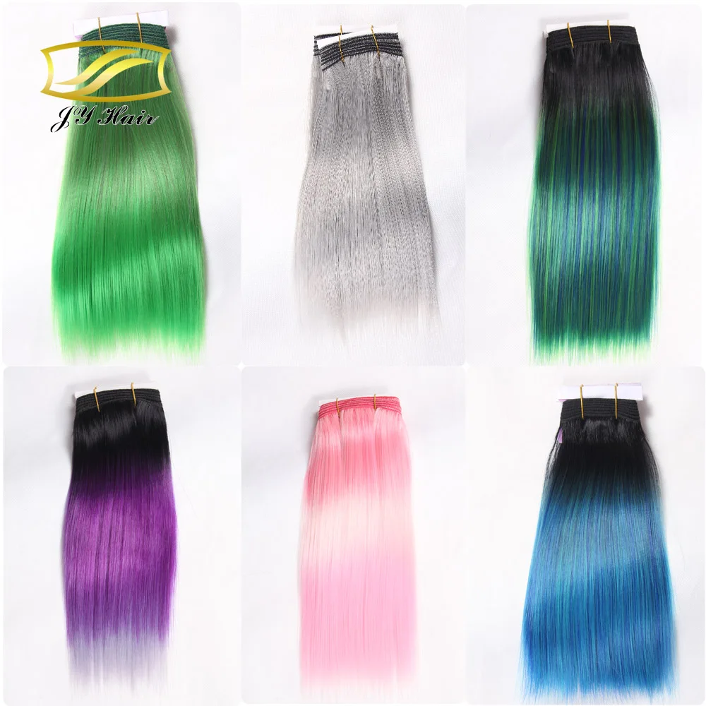 Пряди Омбре, пряди волос, от черного до фиолетового, фиолетового цвета, не спутываются, не выпадают, вьющиеся синтетические волосы для наращивания