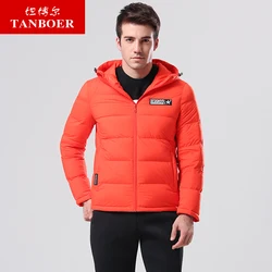 mens down jacket outdoor sport winter keep warm polyester hooded puffer coats for male
