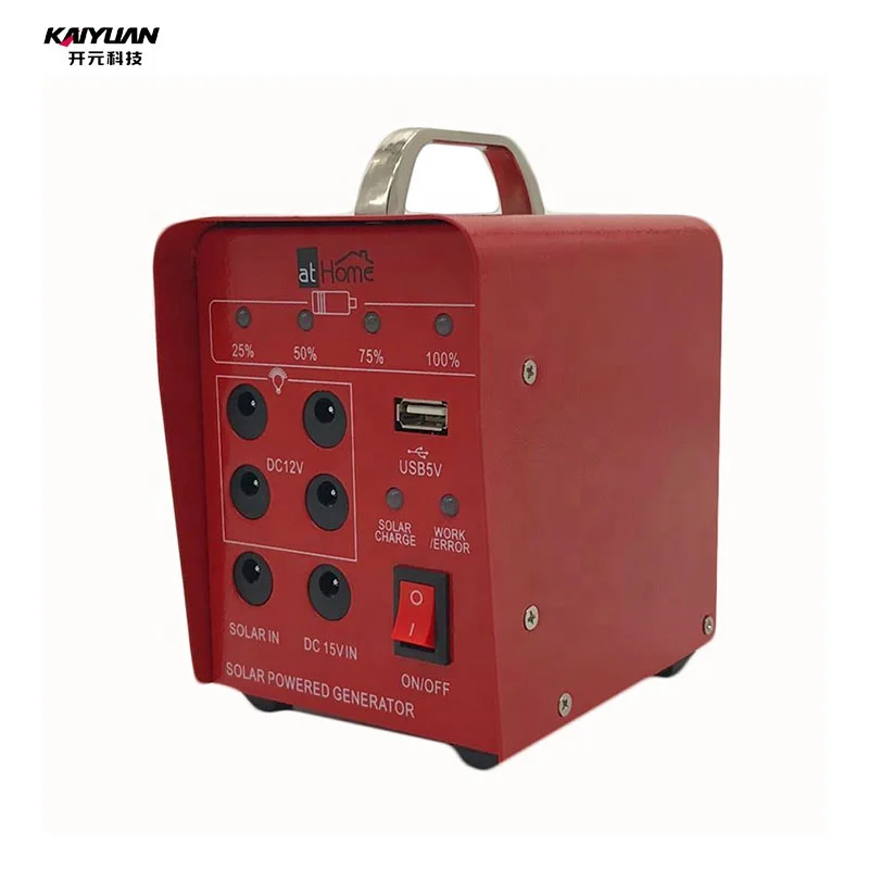 Mini home solar power system generator battery storage