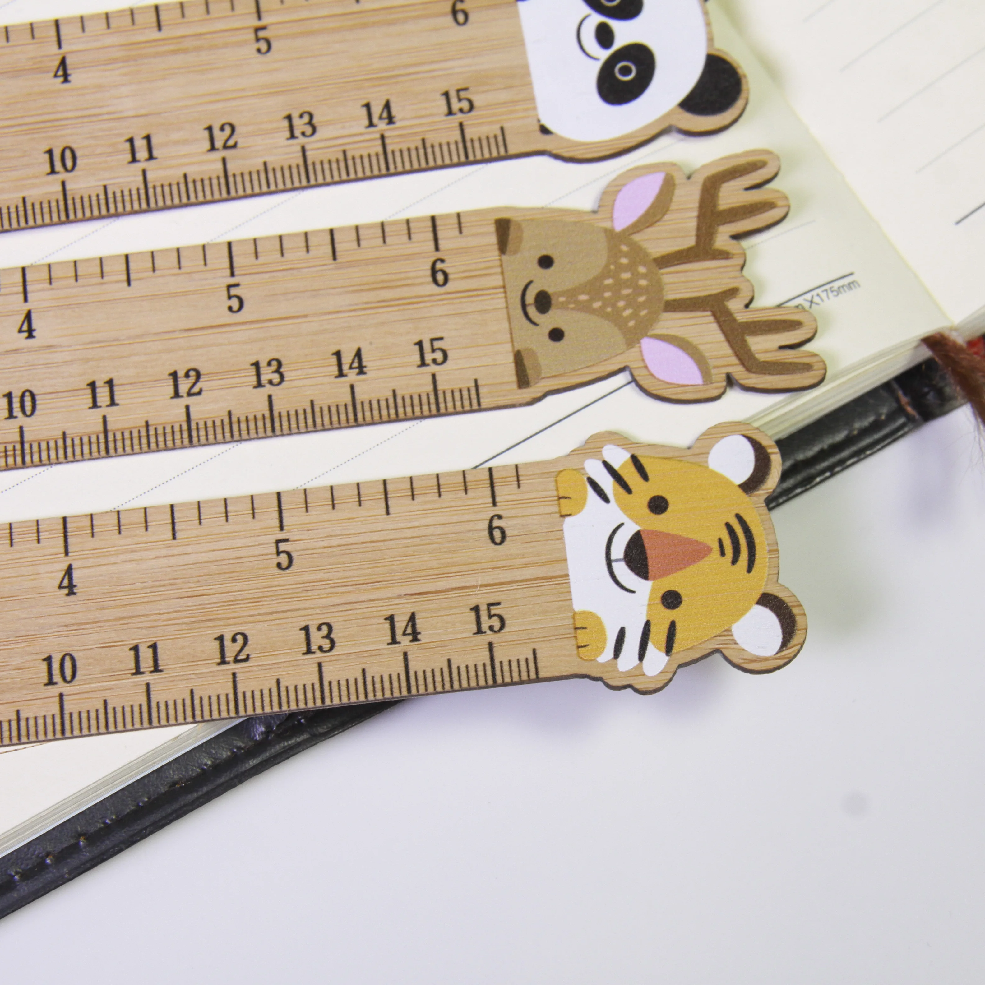 new design animal wooden ruler