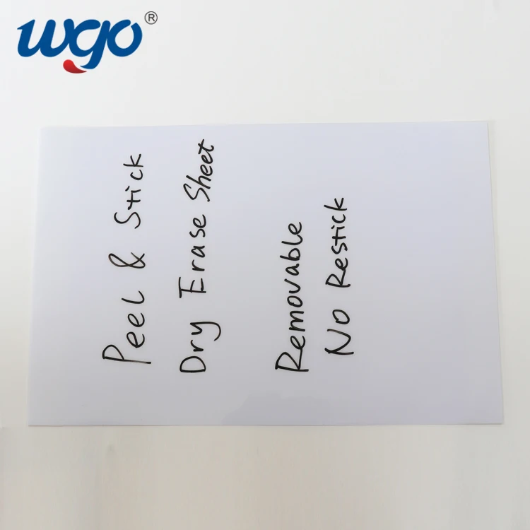 Harmless kids Dry Erasable Washable Self-sticky transparent  Removable Sign Board Hanging Message Memo  Drawing Writing Board