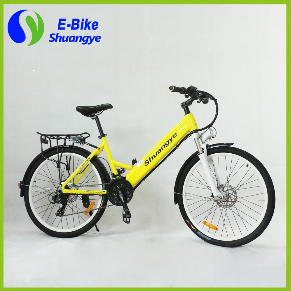 Дешевый городской Электрический моторный велосипед с рамой из сплава 26 дюймов