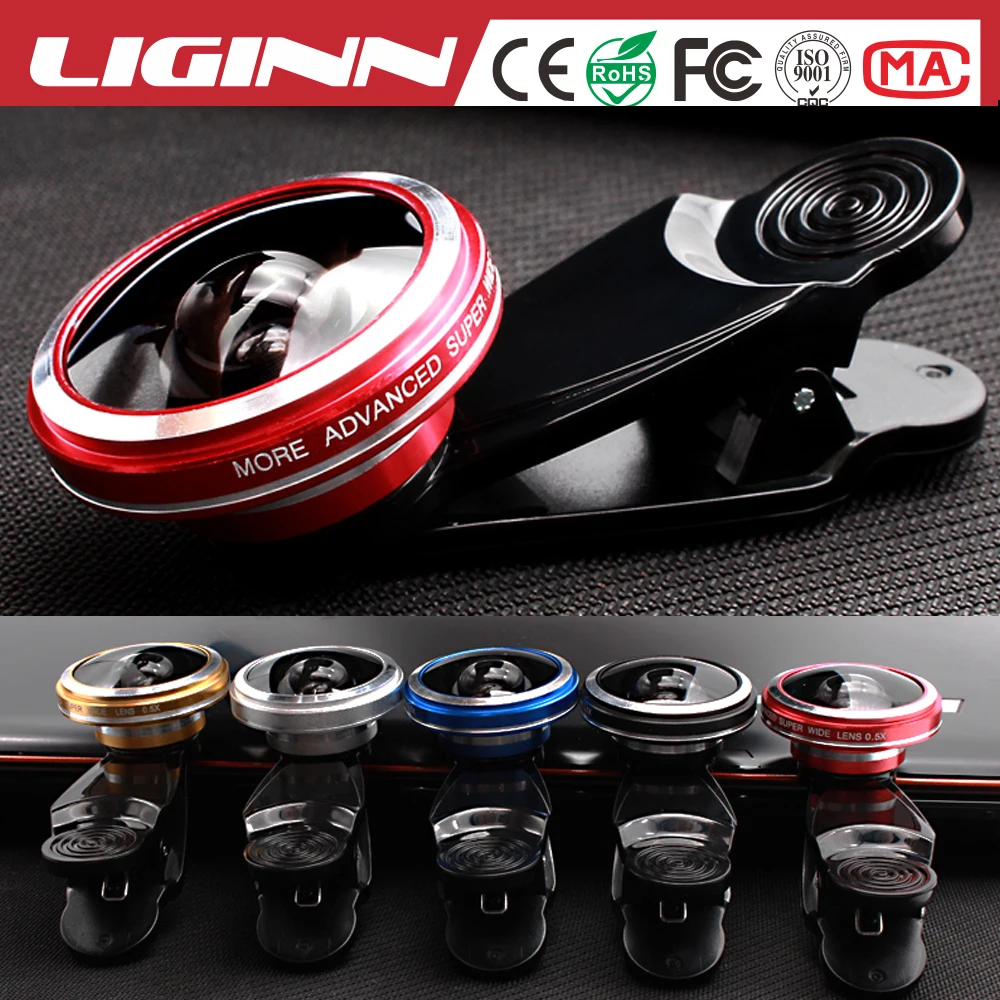 Liginn универсальный зажим 0.5X супер широкоугольный объектив камеры мобильного телефона для Samsung смартфон Huawei