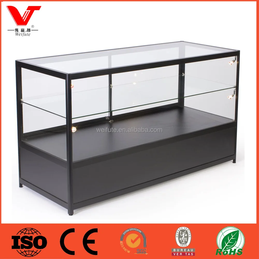 
Modern jewelry shop glass display cabinet showcase 