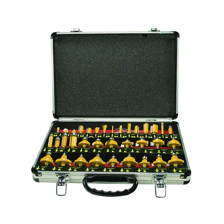 5Pcs  1/2 Inch Shank Tungsten Carbide Molding Wood Router Bit Set for Woodworking