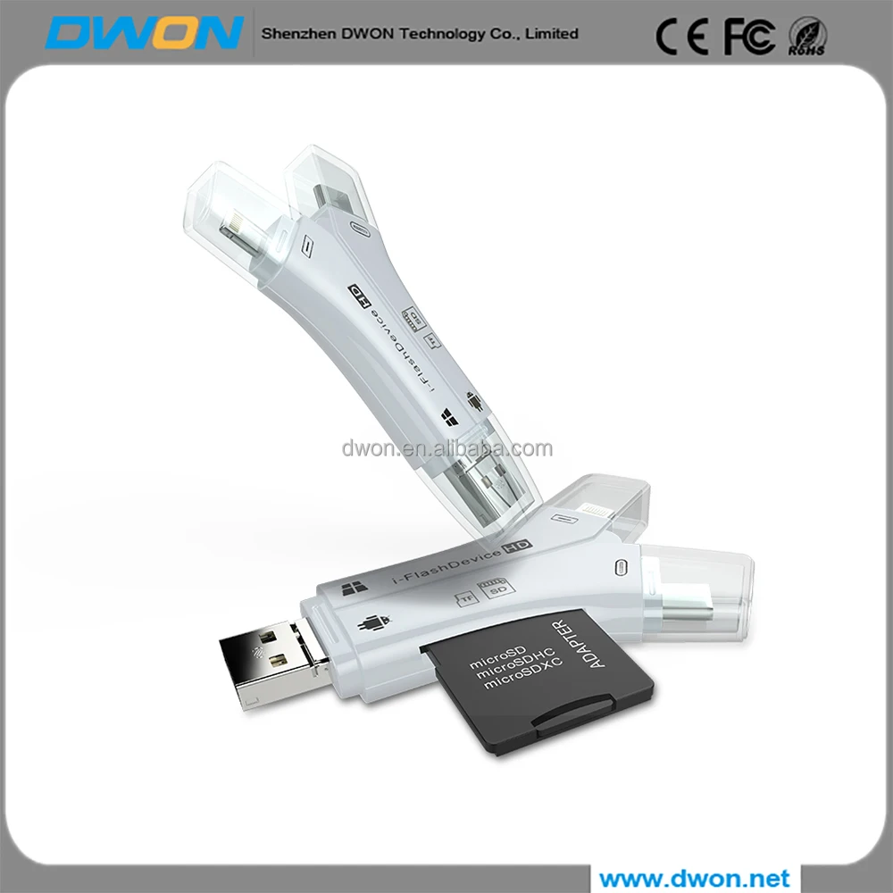 Все в 1 USB 2.0 High Speed SD TF Тип C Micro USB Multi Memory OTG картридер