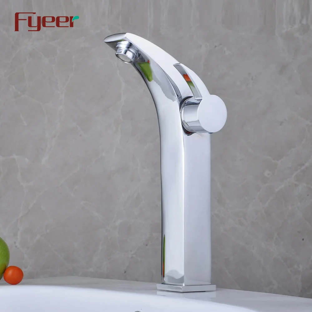 Fyeer Brass Body Ceramic Cartridge Bathroom Basin Water Mixer Tap