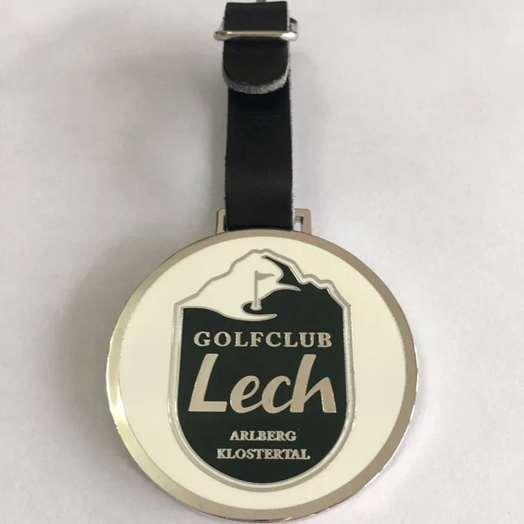 Metal Golf member bag name plate tags with high quality