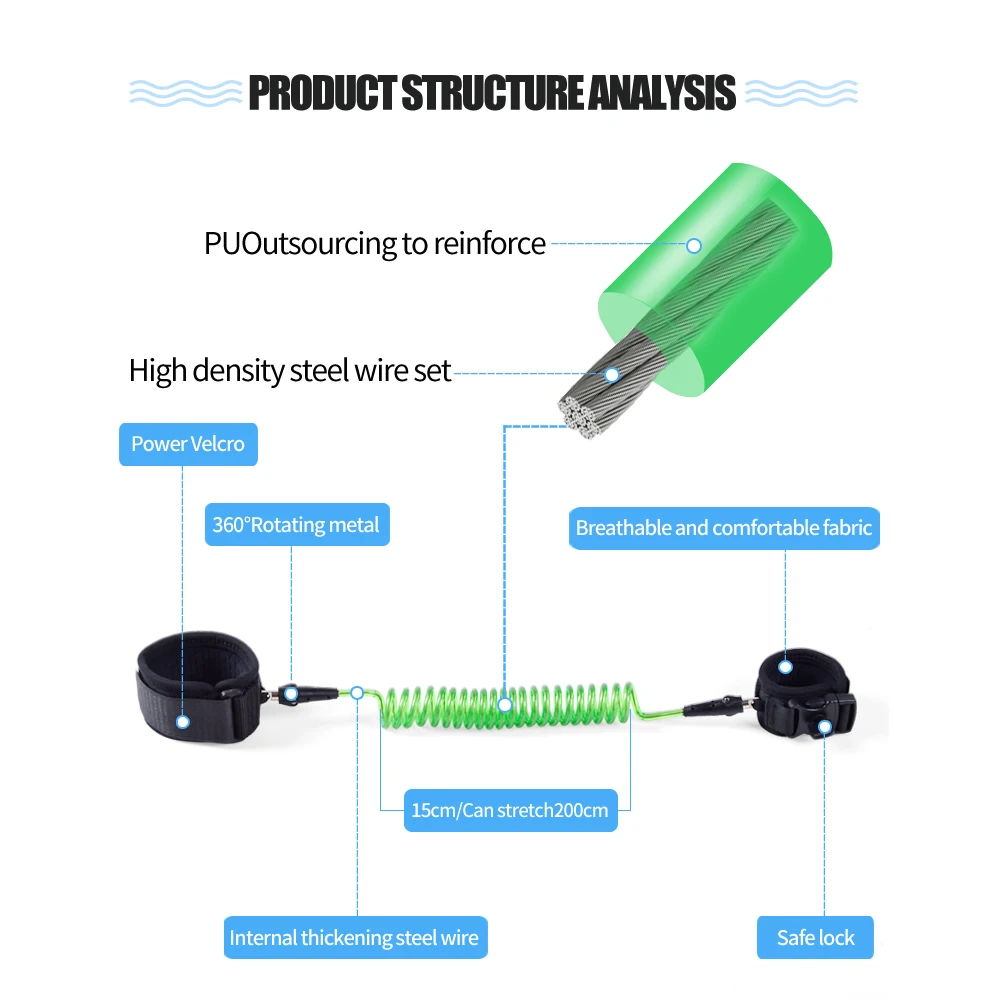 
2M Baby Safety anti lost wrist link Child leash toddler harness belt for kids 