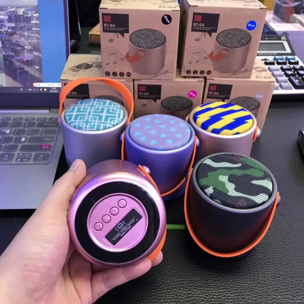 New Product BS04 Wireless Speaker Fabrics Waterproof BT04 Portable Speaker BT Music Player With TF Card