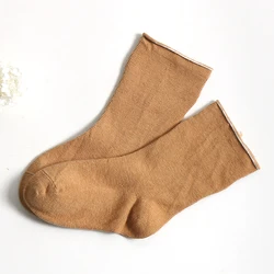 Зимние плотные Дышащие Детские высококачественные органические детские носки цветные хлопковые теплые мягкие простые детские носки