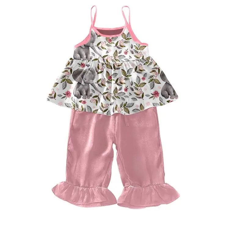 Boutique high quality long sleeve shirt matching leggings clothes for  top with zebra pants outfits