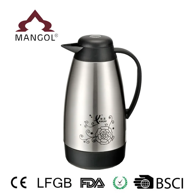 1 Liter Stainless Steel Coffee Pot with Thermos Carafe